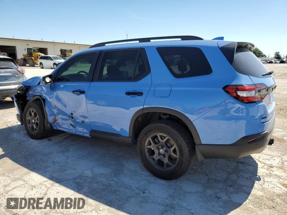 2023 Honda Pilot TrailSport with VIN 5FNYG1H64PB054670, listed as a Copart auction lot 59756484 with 14,132 mi miles and Salvage Title. Bid and sale history available at carsss.com. Image 2.