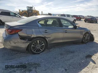 2019 Infiniti Q50 3.0t LUXE with VIN JN1EV7AP6KM519726, listed as a Copart auction lot 49436655 with 90,634 mi miles and Salvage Title. Bid and sale history available at carsss.com. Image 3.