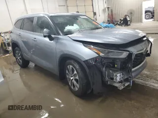 2023 Toyota Highlander L z VIN 5TDKDRAH6PS001750, wystawiony jako Copart lot #55078665 z przebiegiem 24 887 mil mil oraz Szkoda całkowita • Salvage title. Historia ofert i sprzedaży dostępna na DreamBid. Obrazek 4.