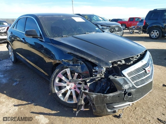 2015 Cadillac ATS Luxury with VIN 1G6AB5S39F0132415, listed as a IAAI auction lot 41348641 with 144,447 mi miles. Bid and sale history available at carsss.com. Image 1.