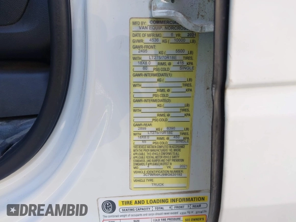 2021 Ram 2500 Tradesman с VIN 3C7WR4HJ9MG620192, выставлен на аукционе IAAI как лот 42314529 с пробегом 101 883 миль миль и . История ставок и продаж доступна на DreamBid. Изображение 9.