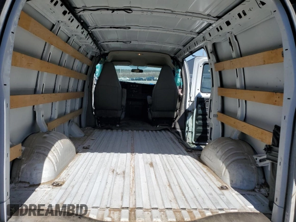 2018 Chevrolet Express Cargo Van with VIN 1GCWGAFG3J1903979, listed as a Copart auction lot 47412555 with 90,700 mi miles and Salvage Title. Bid and sale history available at carsss.com. Image 11.