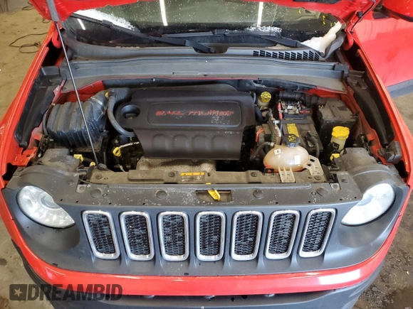 2018 Jeep Renegade Altitude with VIN ZACCJABB3JPH80621, listed as a Copart auction lot 51291855 with 105,399 mi miles and Salvage Title. Bid and sale history available at DreamBid. Image 14.