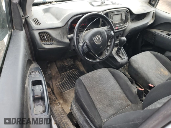 2017 Ram ProMaster City Cargo Tradesman z VIN ZFBERFAB6H6E72328, wystawiony jako Copart lot #51162775 z przebiegiem 169 253 mil mil oraz Szkoda całkowita • Salvage title. Historia ofert i sprzedaży dostępna na DreamBid. Obrazek 8.