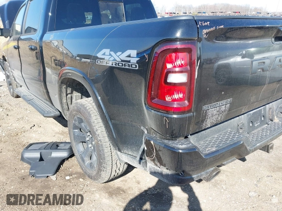 2025 Ram 1500 with VIN 1C6SRFMP2SN658960, listed as a IAAI auction lot 41838862 with 882 mi miles and . Bid and sale history available at DreamBid. Image 19.