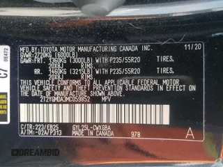2021 Lexus RX with VIN 2T2YGMDA3MC059852, listed as a Copart auction lot 59737534 with 42,631 mi miles and Salvage Title. Bid and sale history available at carsss.com. Image 13.
