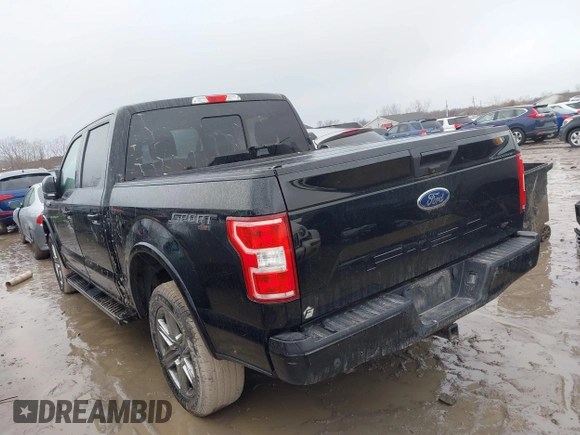 2018 Ford F-150 XL with VIN 1FTEW1E57JFA51993, listed as a IAAI auction lot 41620187 with 103,449 mi miles. Bid and sale history available at carsss.com. Image 3.