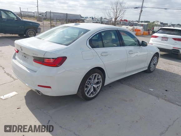 2025 BMW 3 Series 330i with VIN 3MW69CW09S8F10863, listed as a IAAI auction lot 42525396 with 13,155 mi miles and . Bid and sale history available at DreamBid. Image 4.