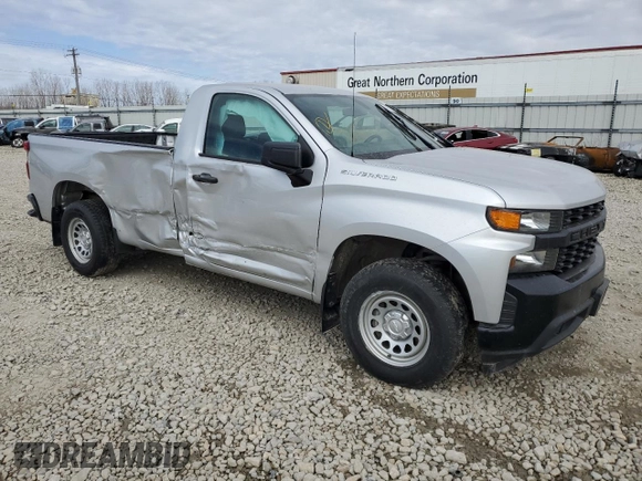 2021 Chevrolet Silverado 1500 Work Truck with VIN 3GCNWAEF1MG168996, listed as a Copart auction lot 47639315 with 62,564 mi miles and Salvage Title. Bid and sale history available at carsss.com. Image 4.