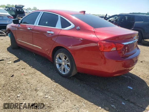 2015 Chevrolet Impala LT with VIN 2G1115SL7F9198458, listed as a Copart auction lot 57996275 with 128,480 mi miles and Salvage title. Bid and sale history available at DreamBid. Image 2.