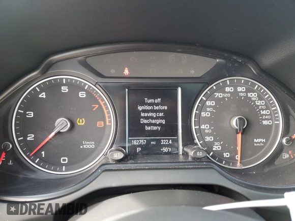 2013 Audi Q5 Prestige z VIN WA1WGAFP2DA038579, wystawiony jako Copart lot #55806595 z przebiegiem 162 757 mil mil oraz Szkoda całkowita • Salvage title. Historia ofert i sprzedaży dostępna na DreamBid. Obrazek 9.