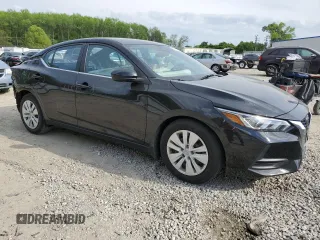 2022 Nissan Sentra S with VIN 3N1AB8BV2NY204871, listed as a Copart auction lot 53264705 with 25,446 mi miles and Salvage Title. Bid and sale history available at carsss.com. Image 4.