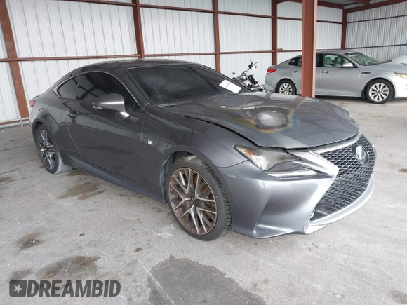 2015 Lexus RC 350 F Sport with VIN JTHHE5BC5F5004905, listed as a IAAI auction lot 42646064 with Not provided miles and . Bid and sale history available at DreamBid. Image 1.