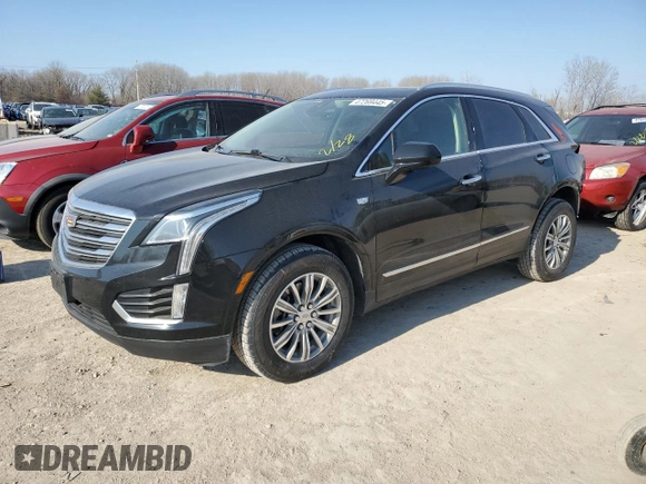 2018 Cadillac XT5 Luxury AWD with VIN 1GYKNDRS0JZ242526, listed as a Copart auction lot 47269445 with 52,574 mi miles and Salvage Title. Bid and sale history available at DreamBid. Image 1.