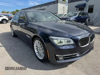 2015 BMW 7 Series 750i xDrive with VIN WBAYB6C5XFD965910, listed as a Copart auction lot 47488765 with 173,486 mi miles and Salvage Title. Bid and sale history available at carsss.com. Image 4.