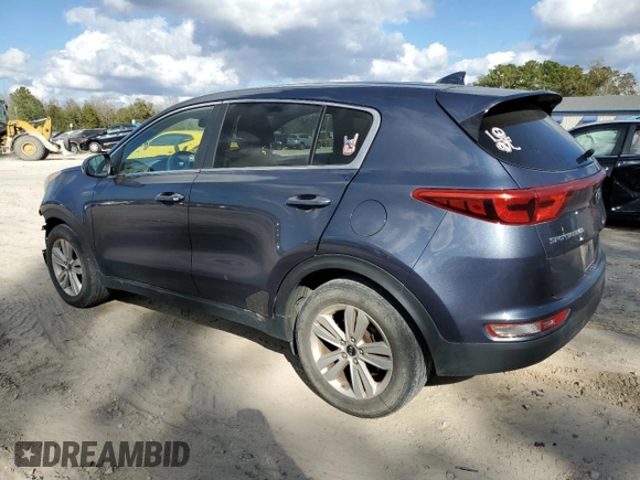 2017 Kia Sportage LX with VIN KNDPM3AC1H7166981, listed as a Copart auction lot 44185085 with 201,734 mi miles and Salvage Title. Bid and sale history available at DreamBid. Image 2.