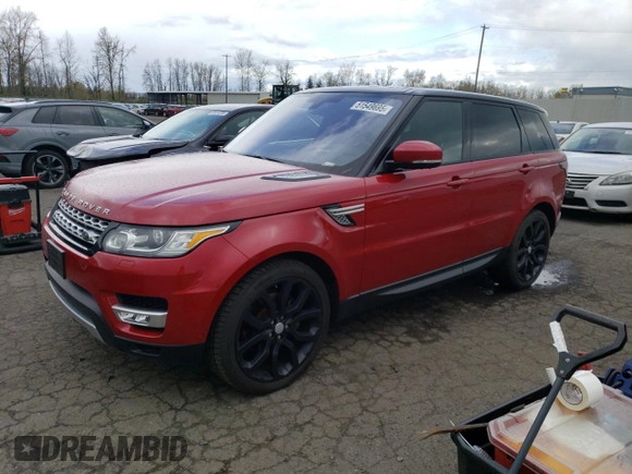 2016 Land Rover Range Rover Sport V6 HSE with VIN SALWR2VF6GA644513, listed as a Copart auction lot 51549695 with 51,031 mi miles and Salvage Title. Bid and sale history available at carsss.com. Image 1.