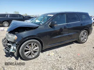 2013 Dodge Durango R/T z VIN 1C4SDJCT8DC680131, wystawiony jako Copart lot #48554135 z przebiegiem 153 061 mil mil oraz Szkoda całkowita • Salvage title. Historia ofert i sprzedaży dostępna na DreamBid. Obrazek 1.