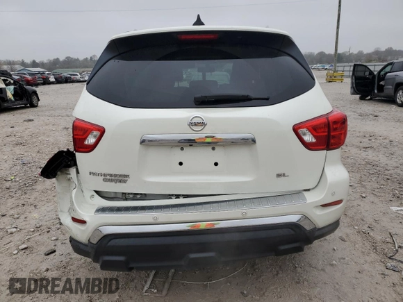 2017 Nissan Pathfinder Platinum with VIN 5N1DR2MN8HC645395, listed as a Copart auction lot 80670894 with 137,091 mi miles and Salvage Title. Bid and sale history available at carsss.com. Image 6.