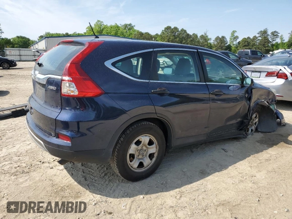 2015 Honda CR-V LX with VIN 2HKRM4H3XFH630489, listed as a Copart auction lot 54095235 with 111,231 mi miles and Salvage Title. Bid and sale history available at DreamBid. Image 3.