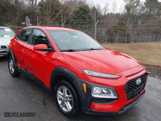2020 Hyundai Kona SE with VIN KM8K1CAA2LU486477, listed as a IAAI auction lot 41529157 with 59,599 mi miles. Bid and sale history available at carsss.com. Image 1.