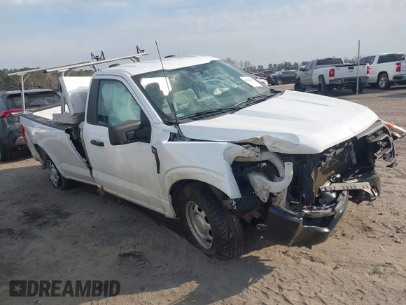 2022 Ford F-150 XL with VIN 1FTMF1CB2NKD95281, listed as a IAAI auction lot 41684433 with 1 mi miles. Bid and sale history available at carsss.com. Image 1.