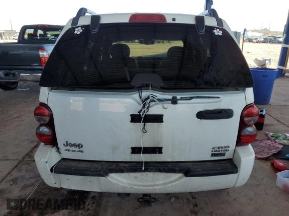 2006 Jeep Liberty Limited z VIN 1J4GL58576W234512, wystawiony jako Copart lot #59738715 z przebiegiem 391 141 mil mil oraz Szkoda całkowita • Salvage title. Historia ofert i sprzedaży dostępna na DreamBid. Obrazek 6.