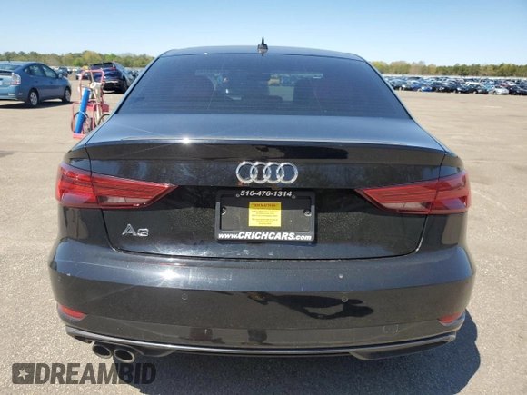 2020 Audi A3 Sedan Premium with VIN WAUAUGFFXLA098009, listed as a Copart auction lot 53214794 with 49,953 mi miles and Salvage Title. Bid and sale history available at carsss.com. Image 6.