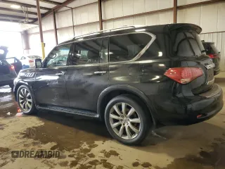 2013 Infiniti QX56 with VIN JN8AZ2NE7D9061006, listed as a Copart auction lot 50602075 with 0 mi miles and Salvage Title. Bid and sale history available at carsss.com. Image 2.