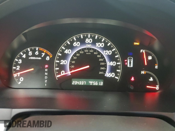 2010 Honda Odyssey EX-L with VIN 5FNRL3H65AB037699, listed as a Copart auction lot 53512905 with 234,337 mi miles and Salvage Title. Bid and sale history available at DreamBid. Image 9.