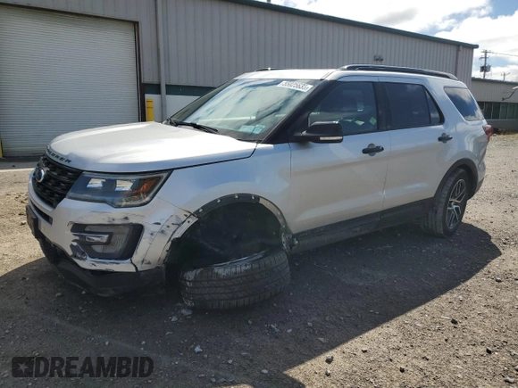 2017 Ford Explorer Sport with VIN 1FM5K8GT5HGA14201, listed as a Copart auction lot 55025635 with 116,415 mi miles and Salvage Title. Bid and sale history available at carsss.com. Image 1.