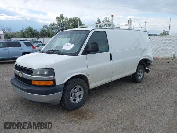 2008 Chevrolet Express Cargo with VIN 1GCFG154781194443, listed as a IAAI auction lot 42496633 with 192,497 mi miles and . Bid and sale history available at DreamBid. Image 2.