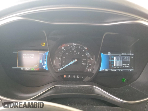 2017 Ford Fusion Hybrid SE with VIN 3FA6P0LU3HR209187, listed as a Copart auction lot 58320045 with 161,449 mi miles and Salvage title. Bid and sale history available at DreamBid. Image 9.