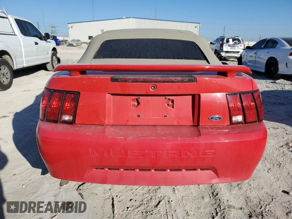 2004 Ford Mustang Deluxe with VIN 1FAFP444X4F126207, listed as a Copart auction lot 85910694 with 130,524 mi miles and Salvage Title. Bid and sale history available at carsss.com. Image 6.