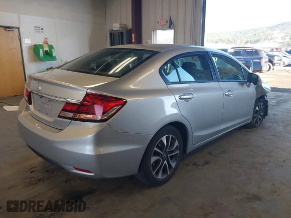 2015 Honda Civic EX with VIN 2HGFB2F83FH512919, listed as a IAAI auction lot 41986506 with 128,507 mi miles and . Bid and sale history available at DreamBid. Image 4.