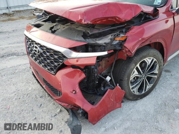 2019 Hyundai Santa Fe Ultimate with VIN 5NMS5CAA6KH132654, listed as a Copart auction lot 59274282 with 78,216 mi miles. Bid and sale history available at carsss.com. Image 9.