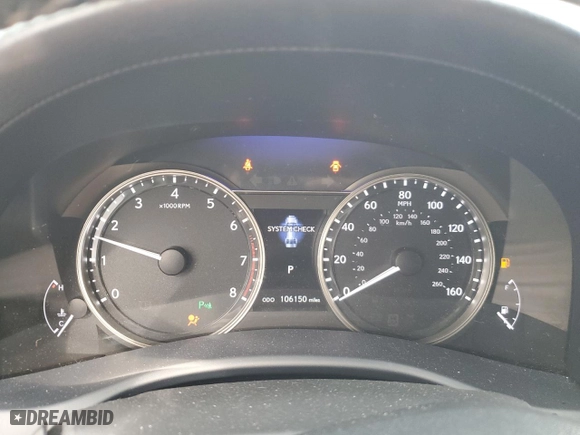 2015 Lexus GS 350 with VIN JTHCE1BL8FA009736, listed as a Copart auction lot 46647475 with 106,150 mi miles and Salvage Title. Bid and sale history available at carsss.com. Image 9.