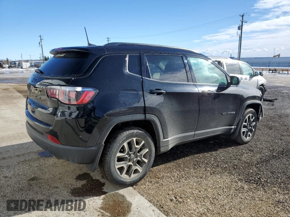 2020 Jeep Compass Sport with VIN 3C4NJDABXLT101046, listed as a Copart auction lot 46735745 with 109,059 mi miles and Salvage Title. Bid and sale history available at carsss.com. Image 3.