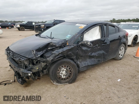 2017 Kia Forte LX with VIN 3KPFK4A72HE009759, listed as a Copart auction lot 44994075 with 138,436 mi miles and Salvage Title. Bid and sale history available at carsss.com. Image 1.