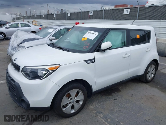 2016 Kia Soul with VIN KNDJN2A23G7341136, listed as a IAAI auction lot 41780119 with 1 mi miles. Bid and sale history available at carsss.com. Image 2.