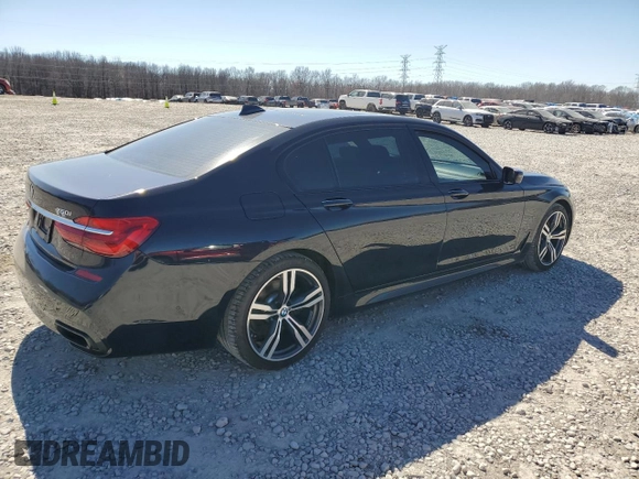 2016 BMW 7 Series 750i with VIN WBA7F0C57GGL99153, listed as a Copart auction lot 45475755 with 140,328 mi miles and Salvage title. Bid and sale history available at DreamBid. Image 3.