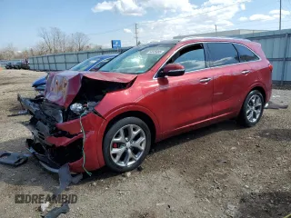 2017 Kia Sorento SX z VIN 5XYPK4A59HG225887, wystawiony jako Copart lot #50325005 z przebiegiem 122 419 mil mil oraz Szkody całkowita. Historia ofert i sprzedaży dostępna na DreamBid. Obrazek 1.