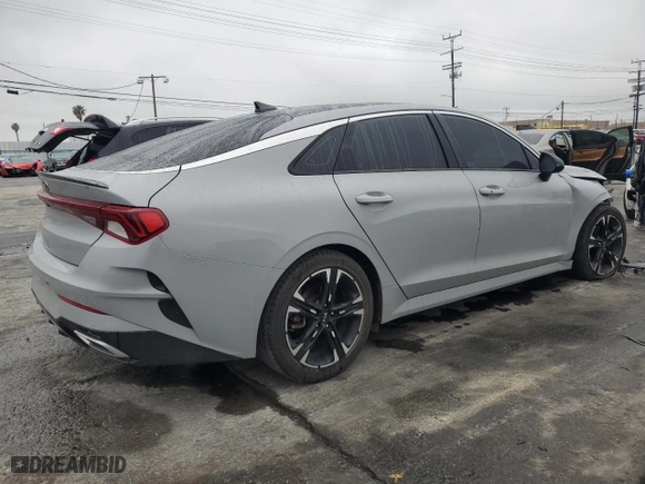 2021 Kia K5 GT-Line with VIN 5XXG64J27MG056445, listed as a Copart auction lot 50566115 with 40,998 mi miles and Salvage Title. Bid and sale history available at carsss.com. Image 3.