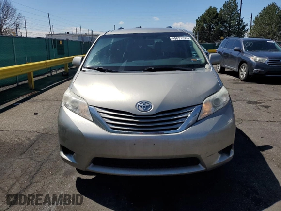 2015 Toyota Sienna LE AAS with VIN 5TDKK3DCXFS627254, listed as a Copart auction lot 49837295 with 107,701 mi miles and Salvage Title. Bid and sale history available at DreamBid. Image 5.