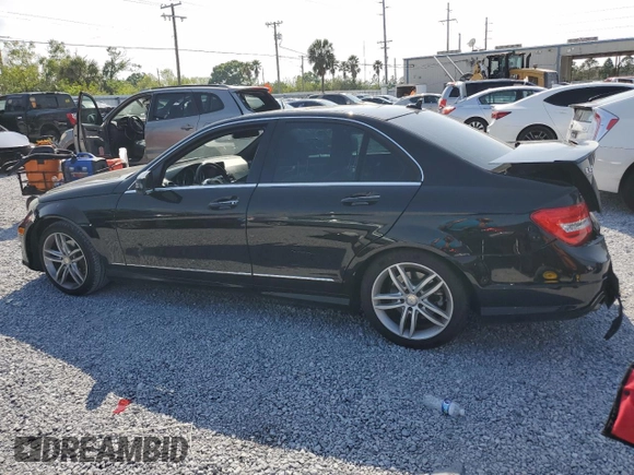 2014 Mercedes-Benz C 250 Sport with VIN WDDGF4HB4EA940397, listed as a Copart auction lot 48552465 with 132,003 mi miles and Salvage title. Bid and sale history available at DreamBid. Image 2.
