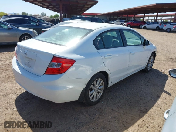 2012 Honda Civic EX with VIN 19XFB2F8XCE041230, listed as a IAAI auction lot 42142714 with 118,382 mi miles and . Bid and sale history available at DreamBid. Image 4.