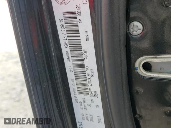 2018 Ram 1500 Sport z VIN 1C6RR7MT2JS124150, wystawiony jako Copart lot #44069925 z przebiegiem 98 940 mil mil oraz Szkoda całkowita • Salvage title. Historia ofert i sprzedaży dostępna na DreamBid. Obrazek 12.
