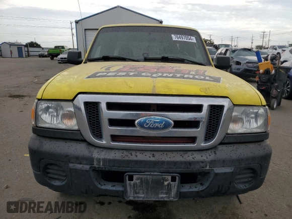 2008 Ford Ranger XL with VIN 1FTYR14D38PB19434, listed as a Copart auction lot 76497054 with Not Provided miles and Salvage Title. Bid and sale history available at DreamBid. Image 5.