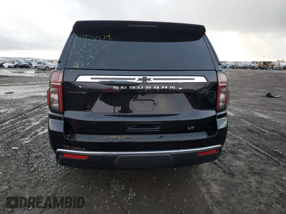 2023 Chevrolet Suburban LT with VIN 1GNSCCKD5PR187072, listed as a Copart auction lot 81992853 with 21,273 mi miles and Salvage Title. Bid and sale history available at DreamBid. Image 6.