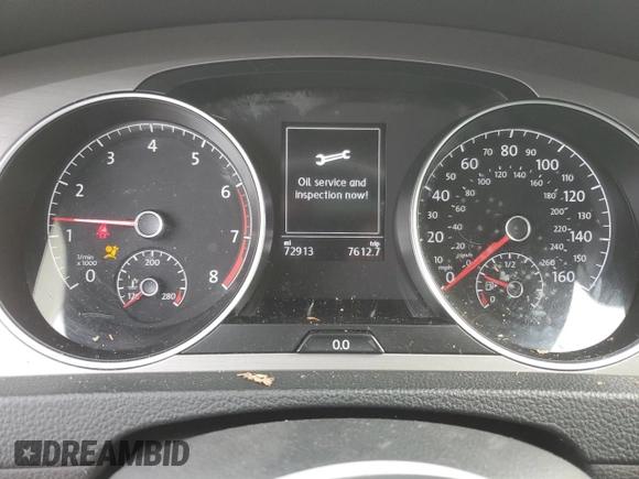2016 Volkswagen Golf SportWagen TSI S with VIN 3VWC17AU0GM520952, listed as a Copart auction lot 66576714 with 72,913 mi miles and Salvage Title. Bid and sale history available at carsss.com. Image 9.